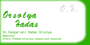 orsolya hadas business card